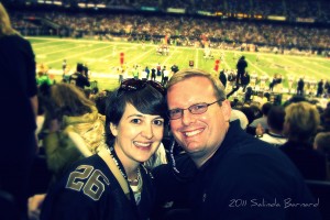 At a Saints game