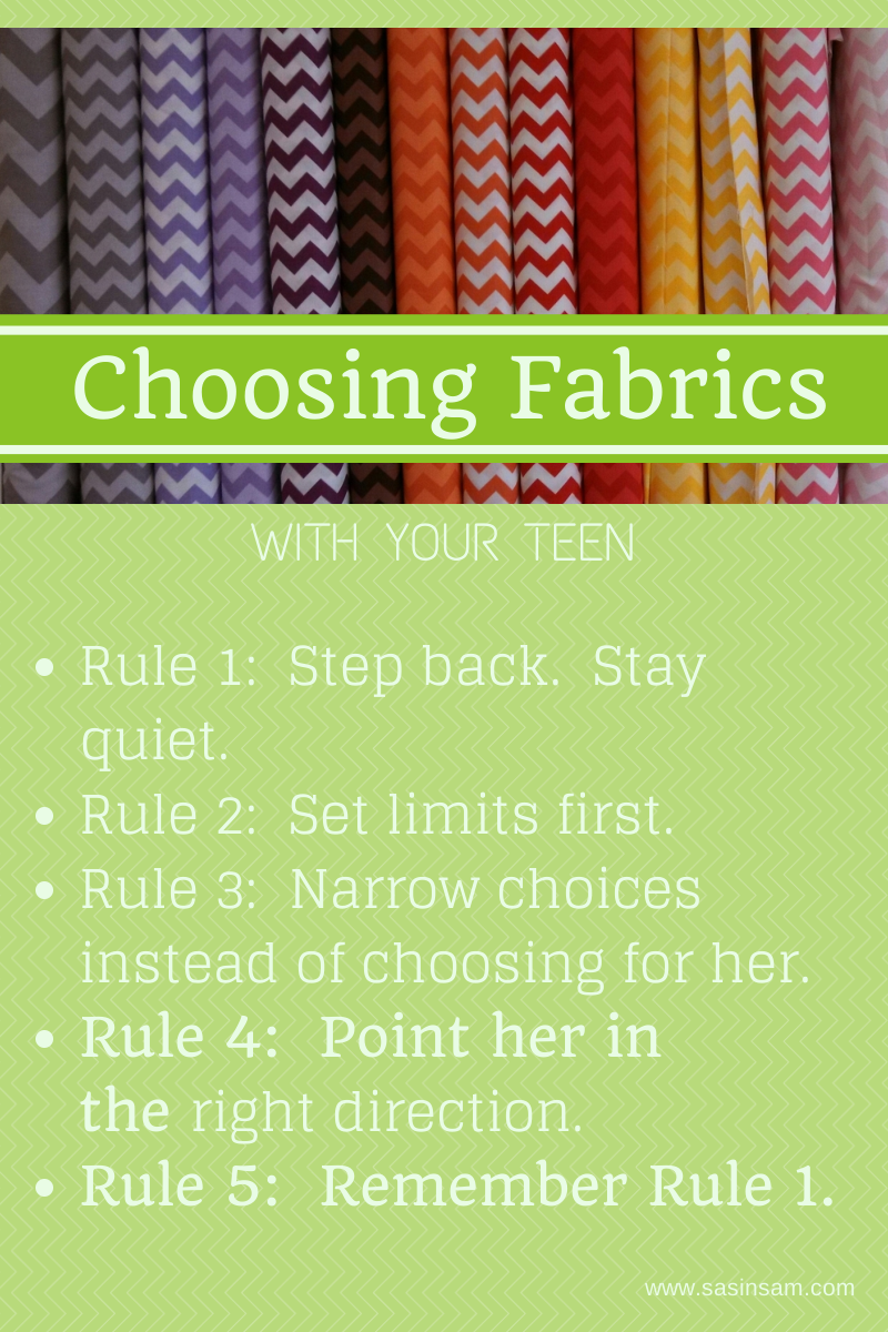 Choosing Fabrics with Teens