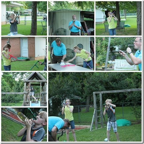 Marshmallow war collage