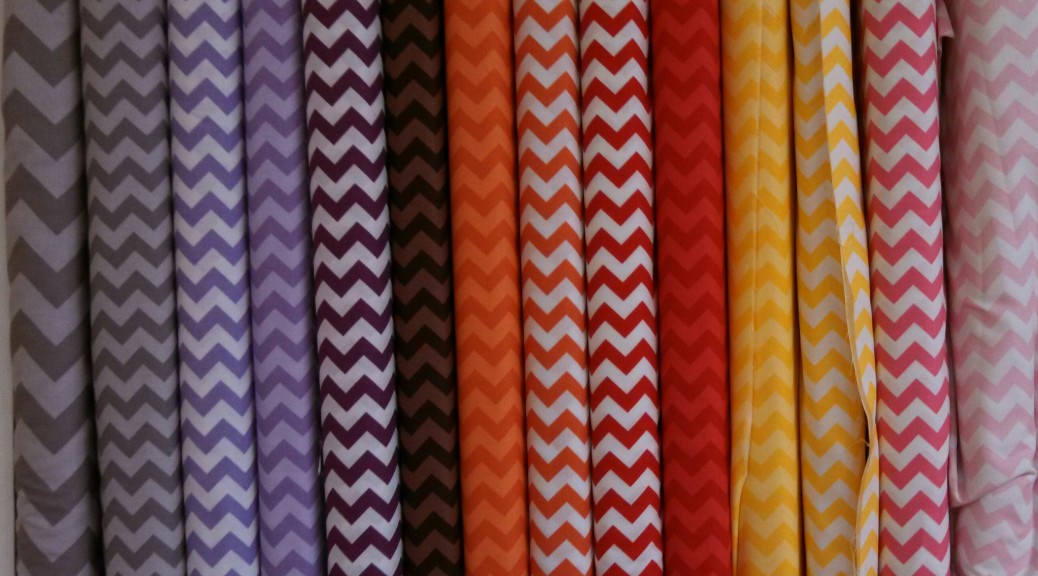 Chevron Fabric Shelf