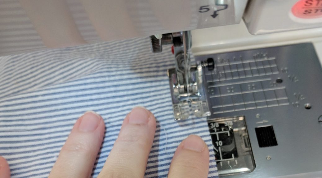 Sewing on seersucker