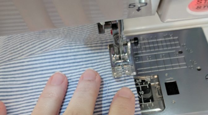 Sewing on seersucker